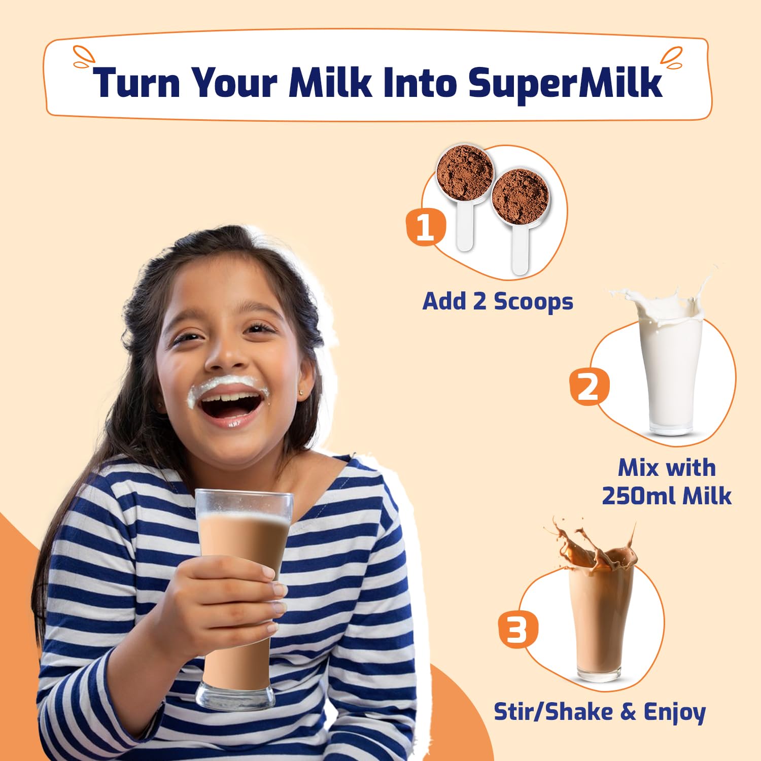 Gritzo Supermilk Weight+ for Boy/Girl 7 to 12 years (Double Chocolate) | Grocsy