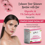 Globus Naturals Anti Acne Glycolic & Salicylic Acid 6 Step Facial Kit | Grocsy