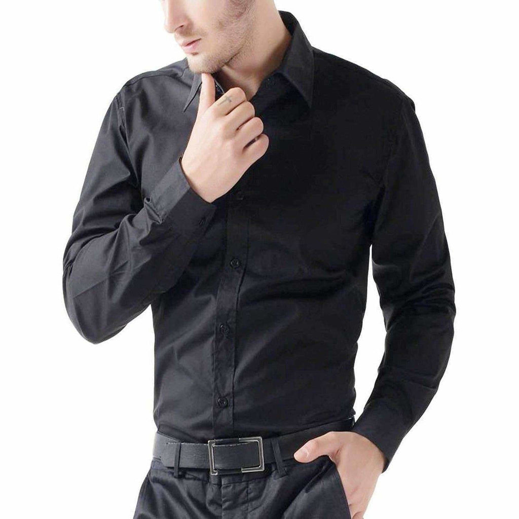 Men's Cotton Solid Full Sleeve Shirts | Grocsy