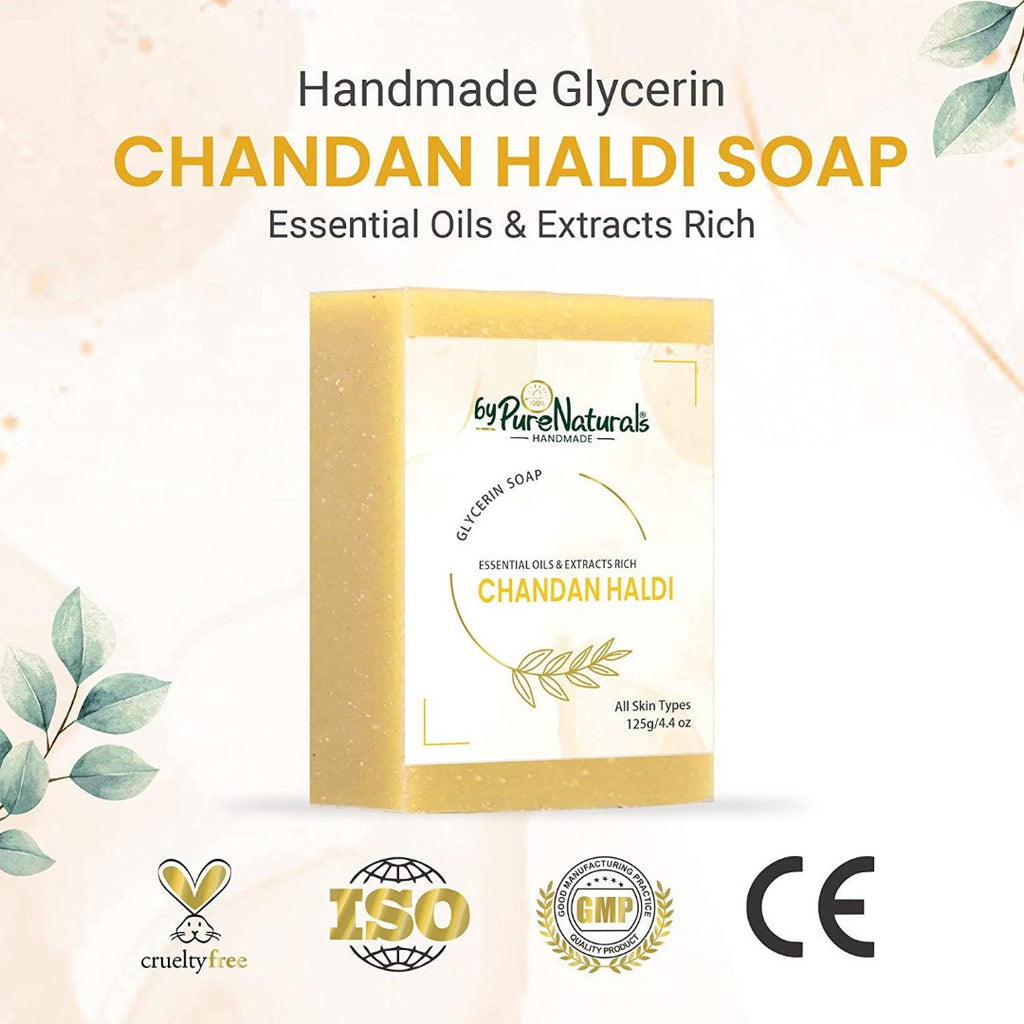 byPureNaturals Chandan Haldi Soap | Grocsy