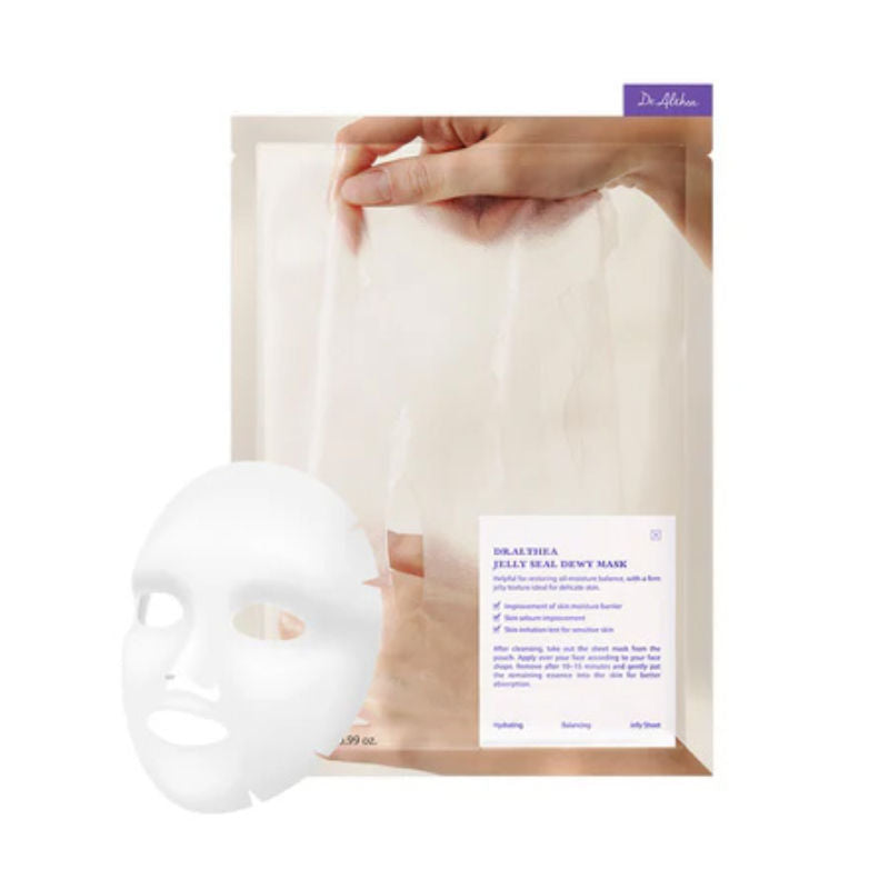 Dr.Althea Jelly Seal Dewy Mask: Intense Hydrating Sheet Mask for Dry Skin (Pack of 4) | Grocsy
