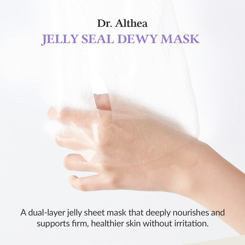 Dr.Althea Jelly Seal Dewy Mask: Intense Hydrating Sheet Mask for Dry Skin (Pack of 4) | Grocsy