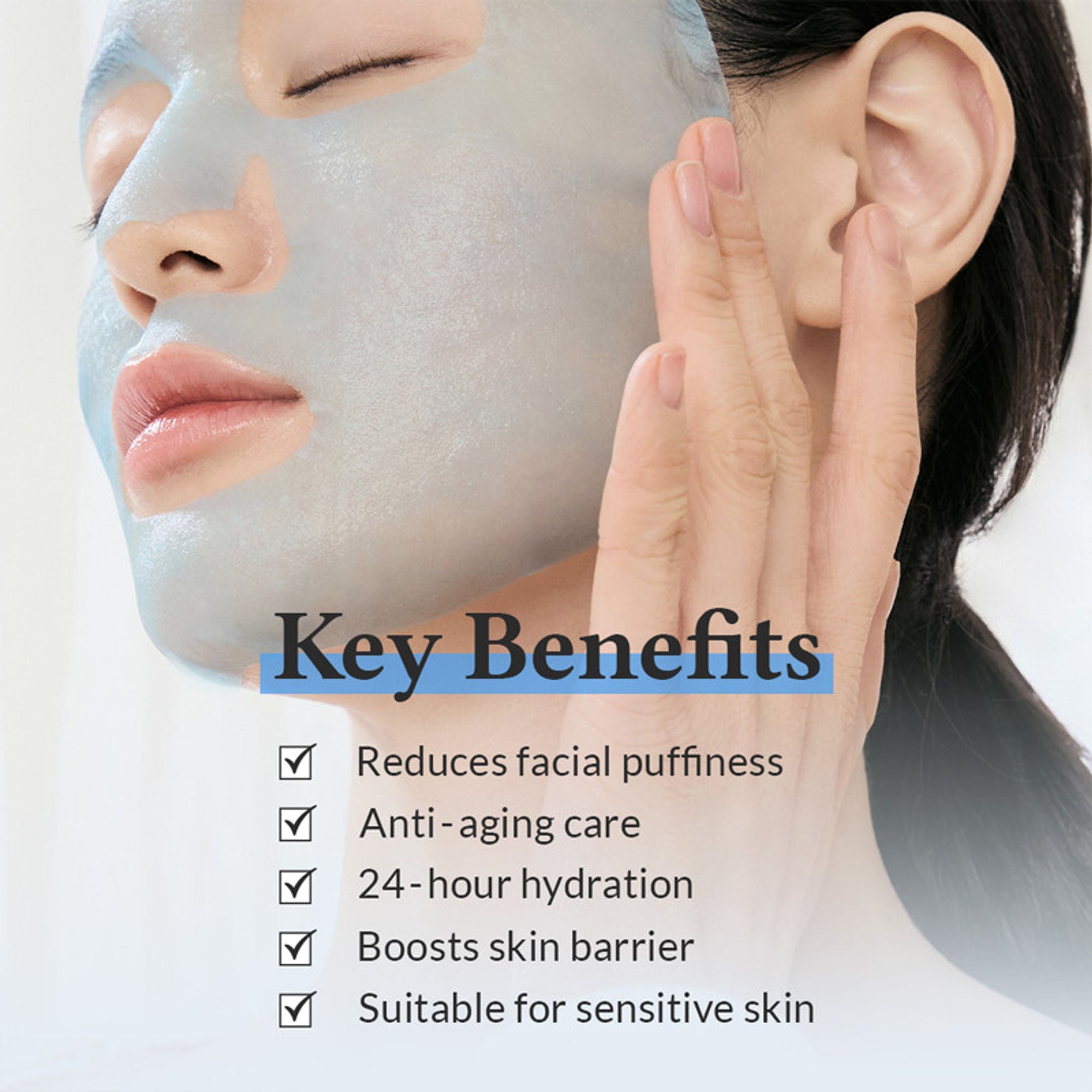 Dr.Althea Aqua Blue Hydration Mask: Deep Hydration Sheet Mask for Dehydrated Skin | Grocsy