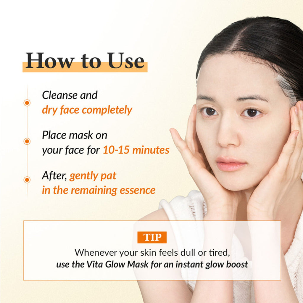 Dr.Althea Vita Glow Mask: Vitamin Complex Brightening Sheet Mask for Dull Skin | Grocsy