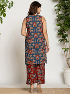 Yufta Cotton Sleeveless Co-Ord Set | Grocsy