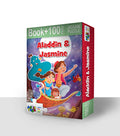 Advit Toys Aladdin & Jasmine Jigsaw Puzzle/Kids Having Fun with This Puzzle and Brain Boost with Solve it | Story Theme Puzzle for Kids & Toddlers 4+ Years (100 Pieces + 32 Page Book) | Grocsy