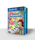 Advit Toys Musical Instruments Jigsaw Puzzle for Kids Brain Washed to Set This Puzzle/Encouraged Your Kids | Educational Music Puzzle to Improve Focus & Learning Skills (48 Pieces + 24 Page Book) | Grocsy