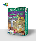 Advit Toys - Wonders of The World Jigsaw Puzzle | Educational World Landmarks Puzzle for Kids (48 Pieces + Educational Fun Fact Book Inside) | Grocsy