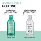 Redken Amino Mint Shampoo With Amino Mint Complex For Sensitive & Oily Scalp | Grocsy