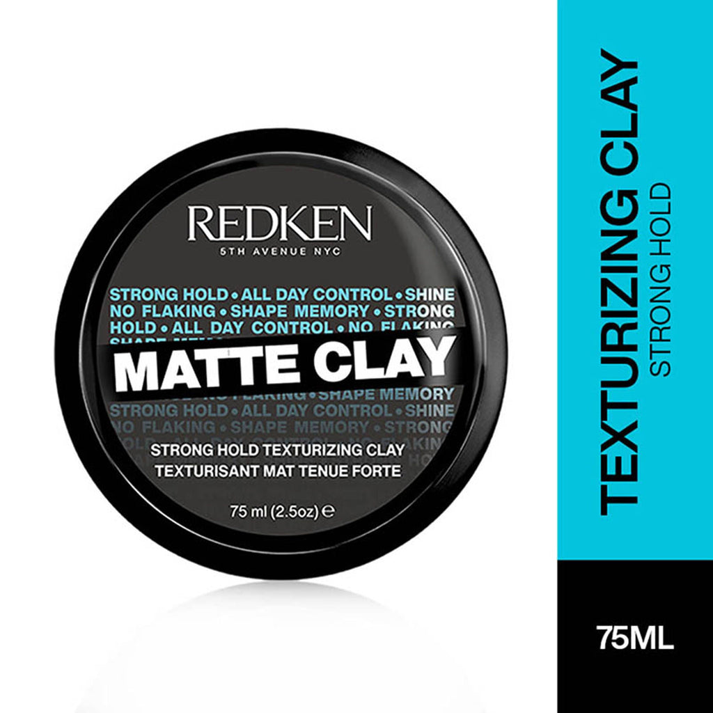 Redken Matte Clay Strong Hold For Texturizing Hair That Lasts All Day - For Men & Women | Grocsy