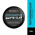Redken Matte Clay Strong Hold For Texturizing Hair That Lasts All Day - For Men & Women | Grocsy