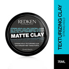 Redken Matte Clay Strong Hold For Texturizing Hair That Lasts All Day - For Men & Women | Grocsy