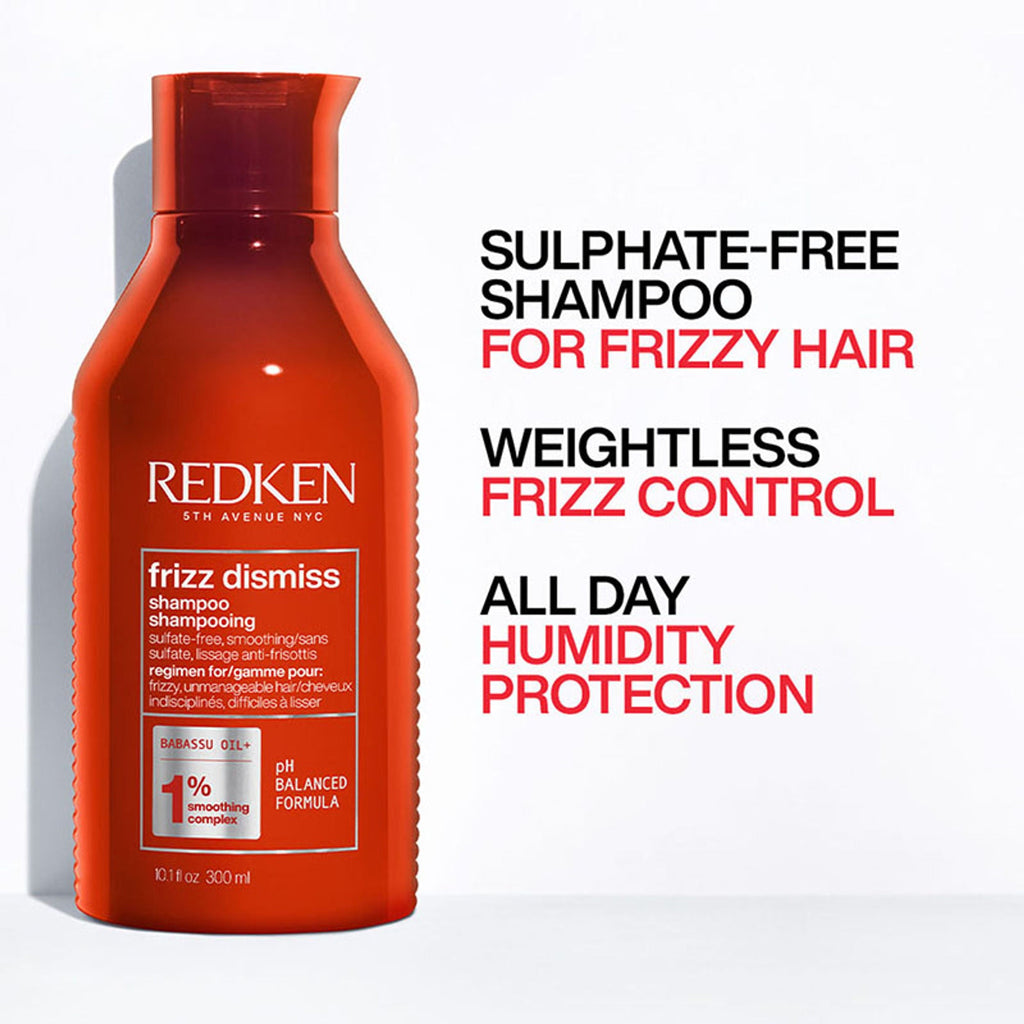 Redken Frizz Dismiss Sulphate Free Shampoo, Hair Mask & Rebel Tame Cream Combo | Grocsy
