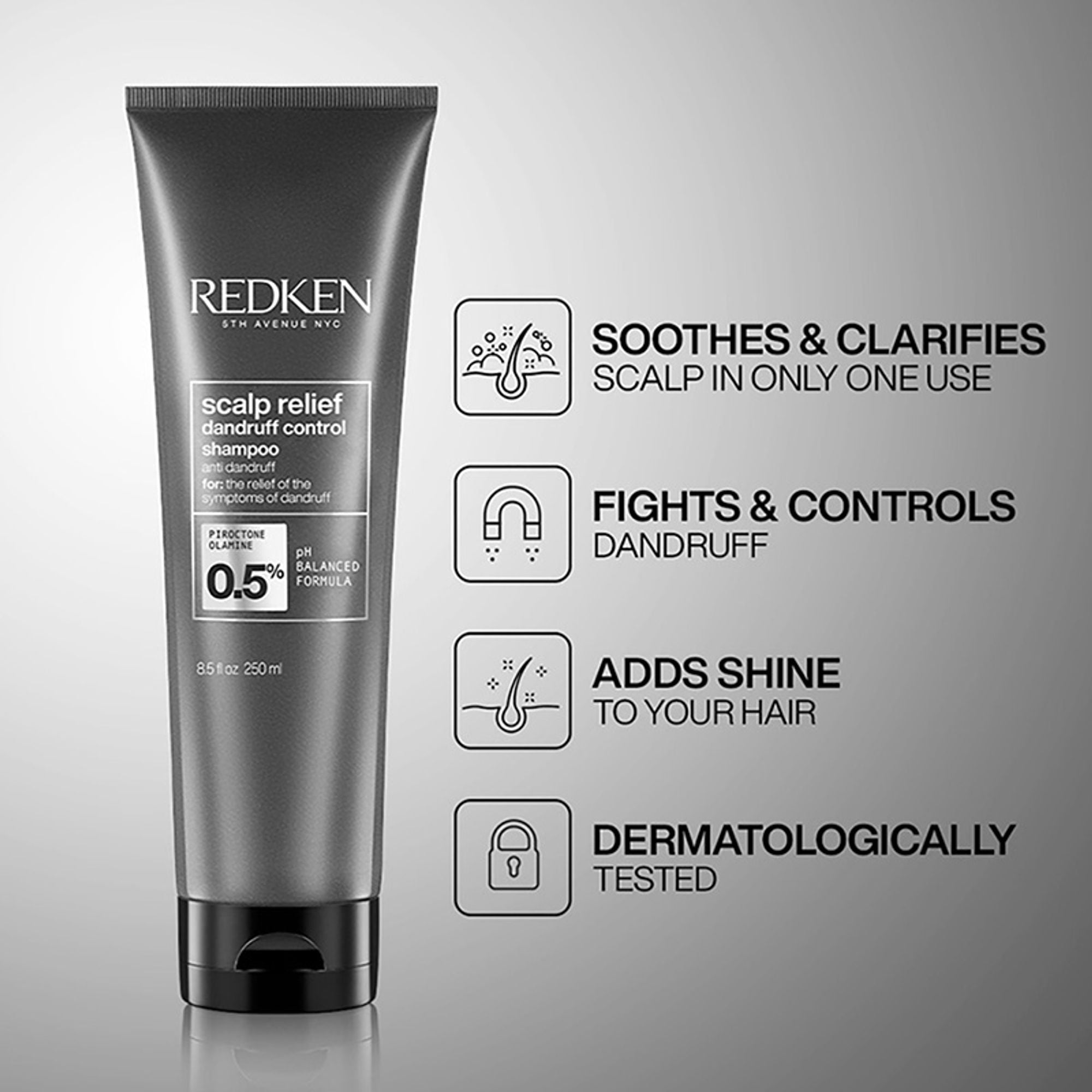Redken Scalp Relief Anti Dandruff Shampoo For Men & Women | Grocsy