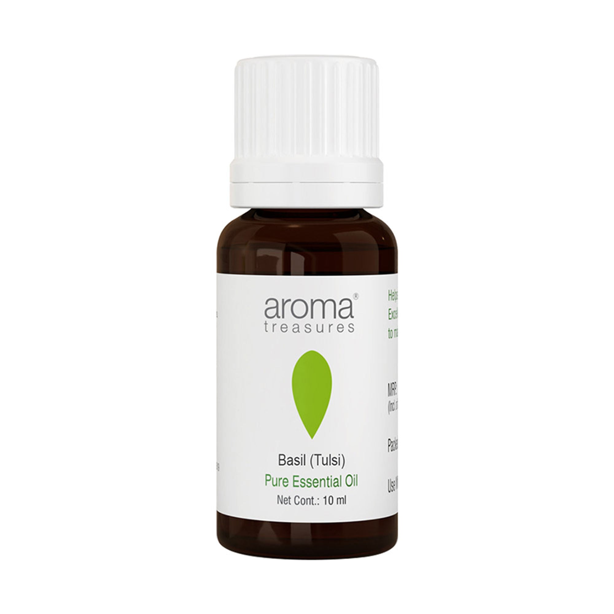 Aroma Treasures Basil (Tulsi) Pure Essential Oil | Grocsy
