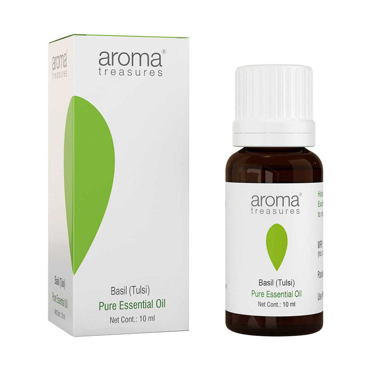 Aroma Treasures Basil (Tulsi) Pure Essential Oil | Grocsy