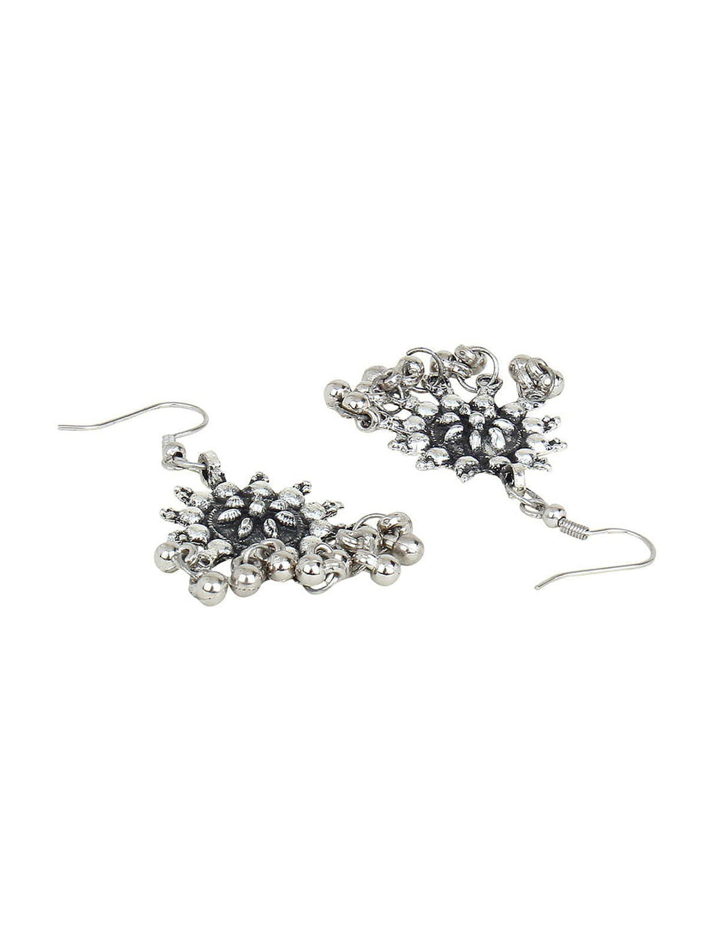 Cardinal Silver-Toned Oxidised Jewellery Set