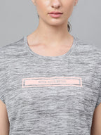 MKH Typography Printed Extended Sleeves Dri-FIT Relaxed Fit Sports T-shirt | Grocsy