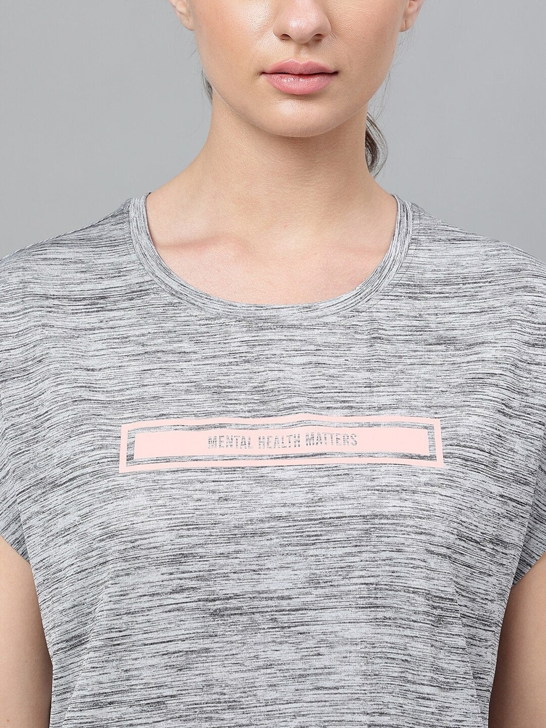 MKH Typography Printed Extended Sleeves Dri-FIT Relaxed Fit Sports T-shirt | Grocsy