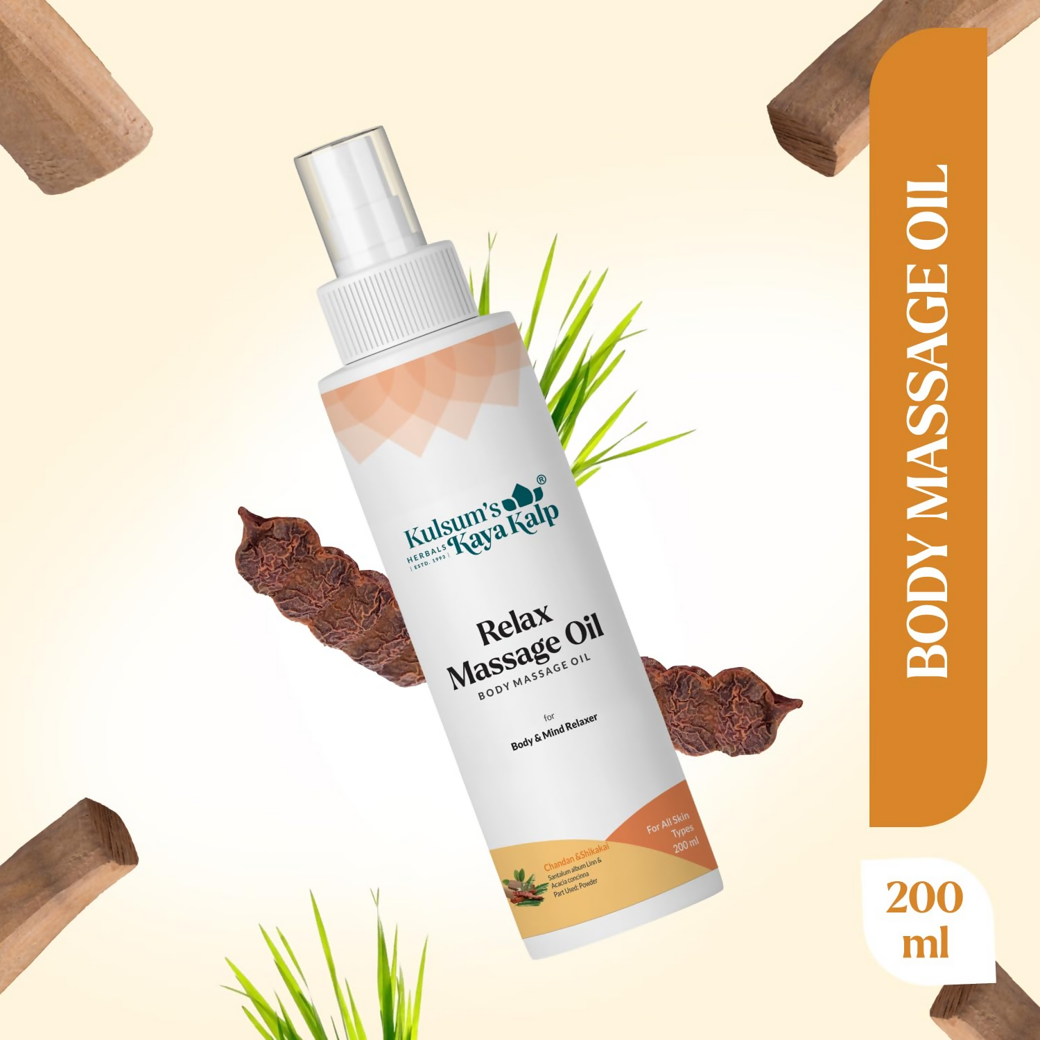 Kulsum's Kaya Kalp Relax Massage Oil For Body & Mind Relaxer | Grocsy