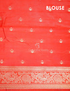 Milk White Banaras Border Pichwai Design Banarasi Semi Silk Saree By Gayathri Reddy Designer Studio | Grocsy