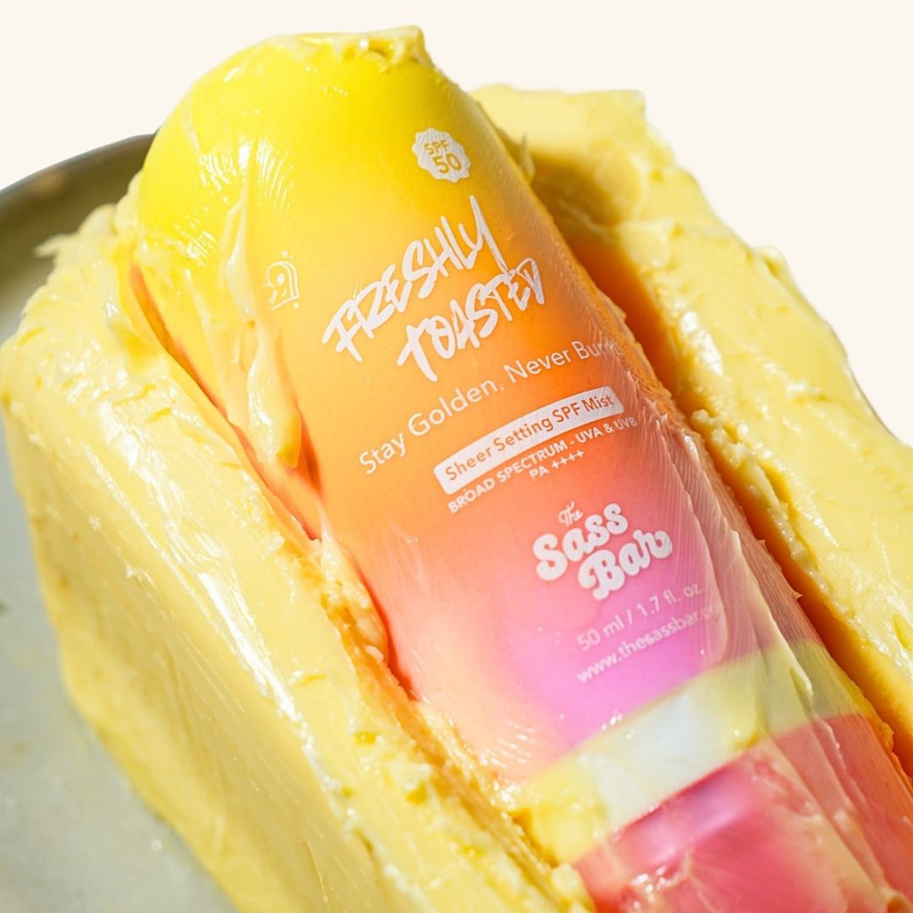 The Sass Bar Freshly Toasted Sheer Setting SPF Face & Body Mist | Grocsy