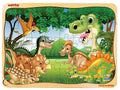 Webby Dinosaurs in Jungle Wooden Jigsaw Puzzle-40 Pcs | Grocsy