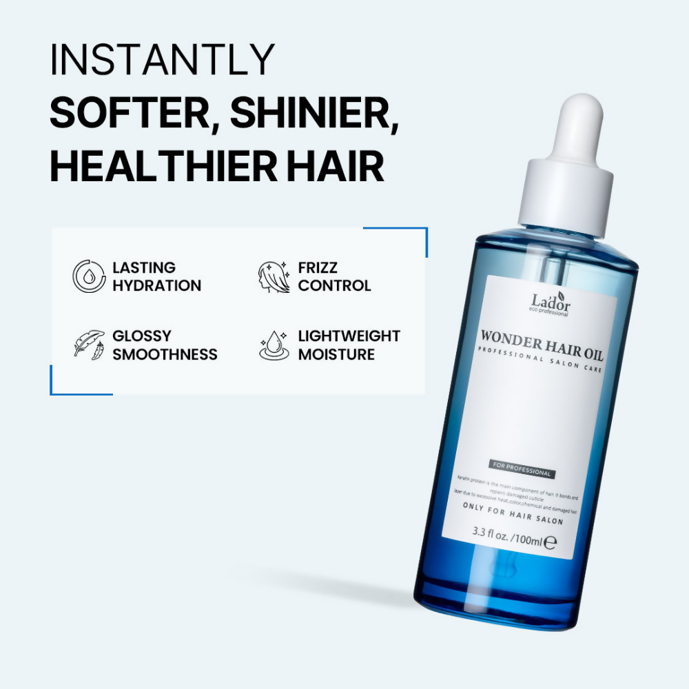La'dor Wonder Hair Oil Serum - Lightweight, Non-Sticky Korean Oil for Dry, Damaged & Frizzy Hair | Grocsy