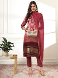 Yufta Burgundy Gajji Silk Kurta Dupatta Pant Set | Grocsy