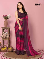 Attractive These Party Wear Ready To Wear Saree - Pink | Grocsy