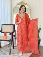 The52 Women's Gorgeous Rayon Embroidery Straight Kurta with Pant And Dupatta Set | Grocsy