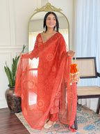 The52 Women's Gorgeous Rayon Embroidery Straight Kurta with Pant And Dupatta Set | Grocsy