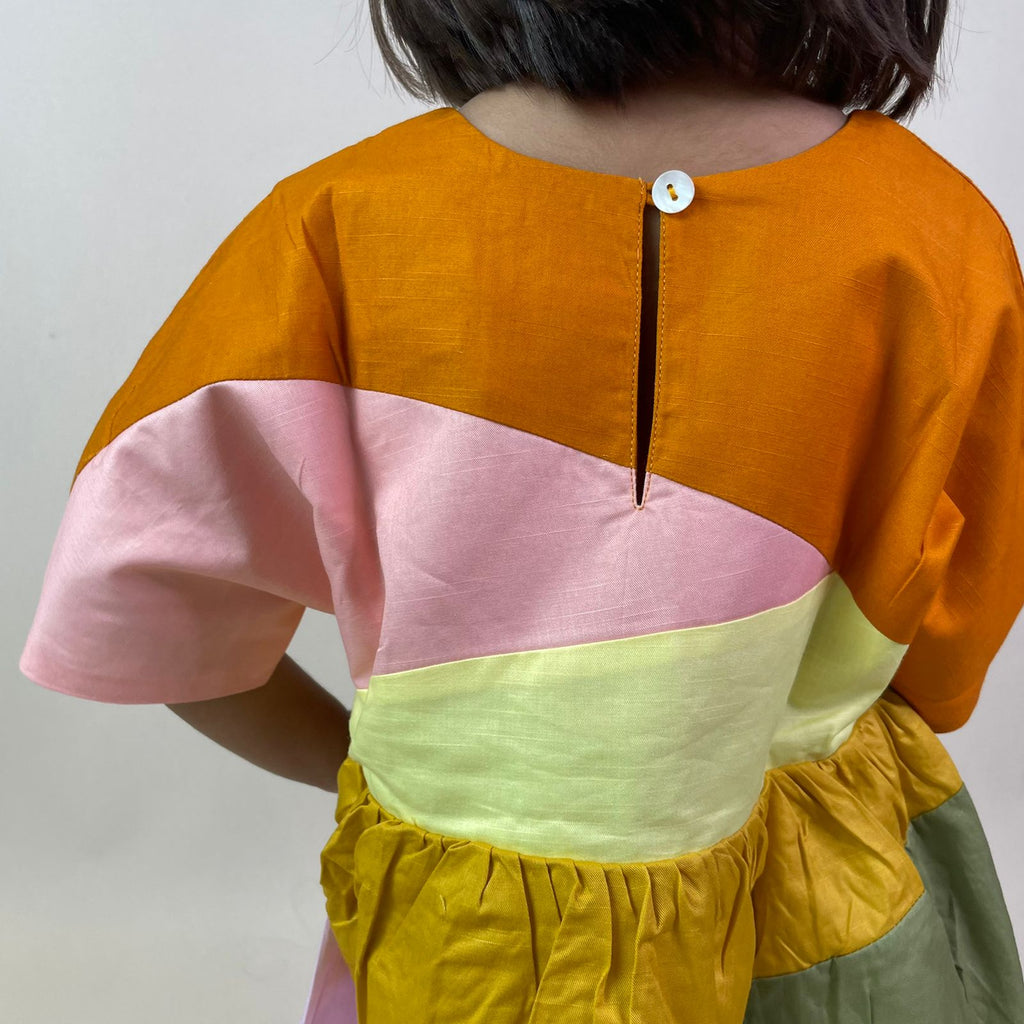 ArthLife Multi-Color Block Dress | Grocsy