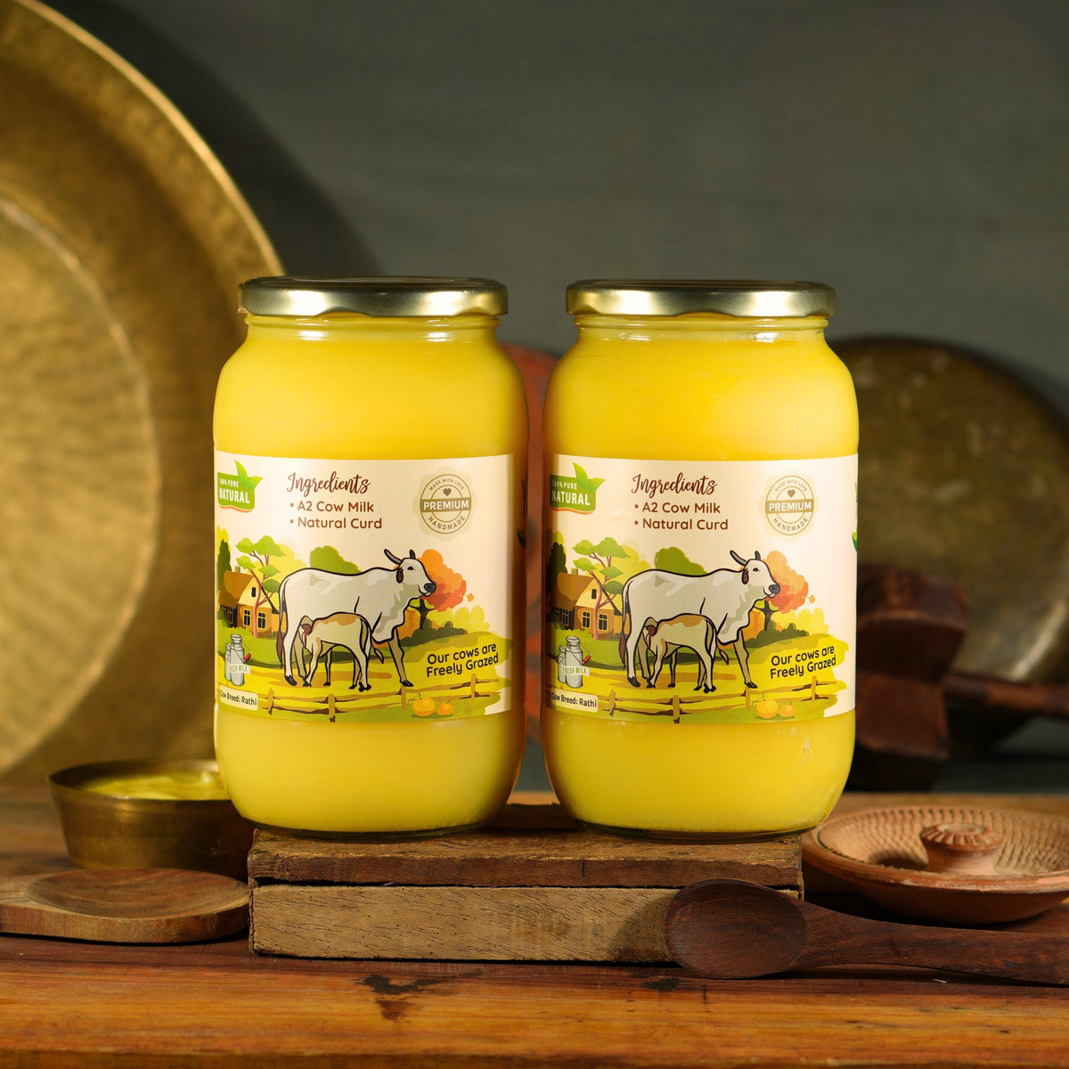 Kasutam A2 Desi Cow Bilona Ghee | Grocsy