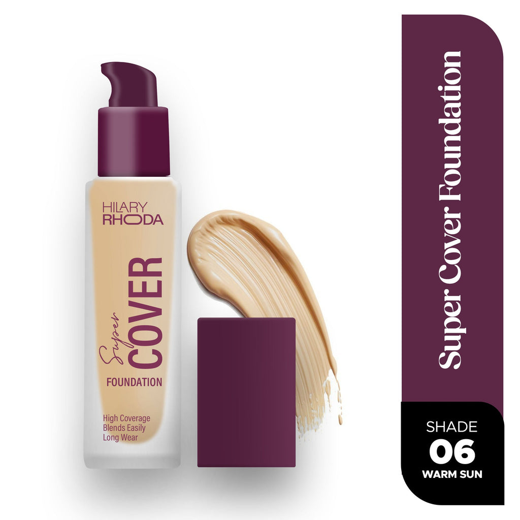 Hilary Rhoda Super Cover Waterproof Foundation - Warm Sun 06 | Grocsy