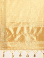 kasee Striped Zari Silk Cotton Chanderi Saree | Grocsy