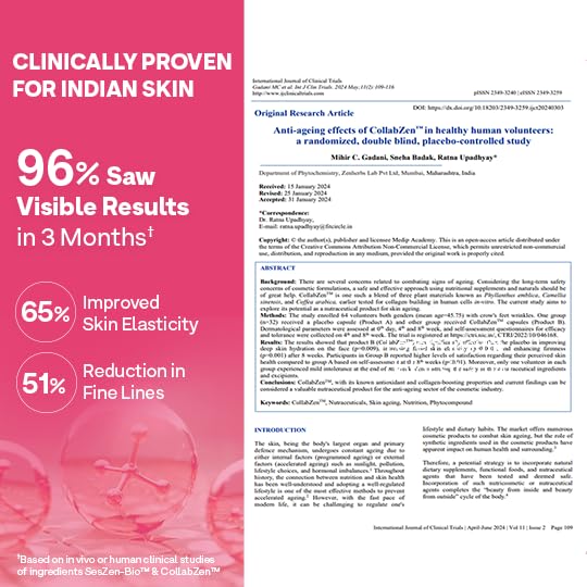 OZiva Vegan Collagen (Watermelon) with Biotin & Vitamin C For Brighter & Youthful Skin | Collagen Supplement For Women & Men | Plant Based Powder | Certified Vegan 125g + Shaker | Grocsy