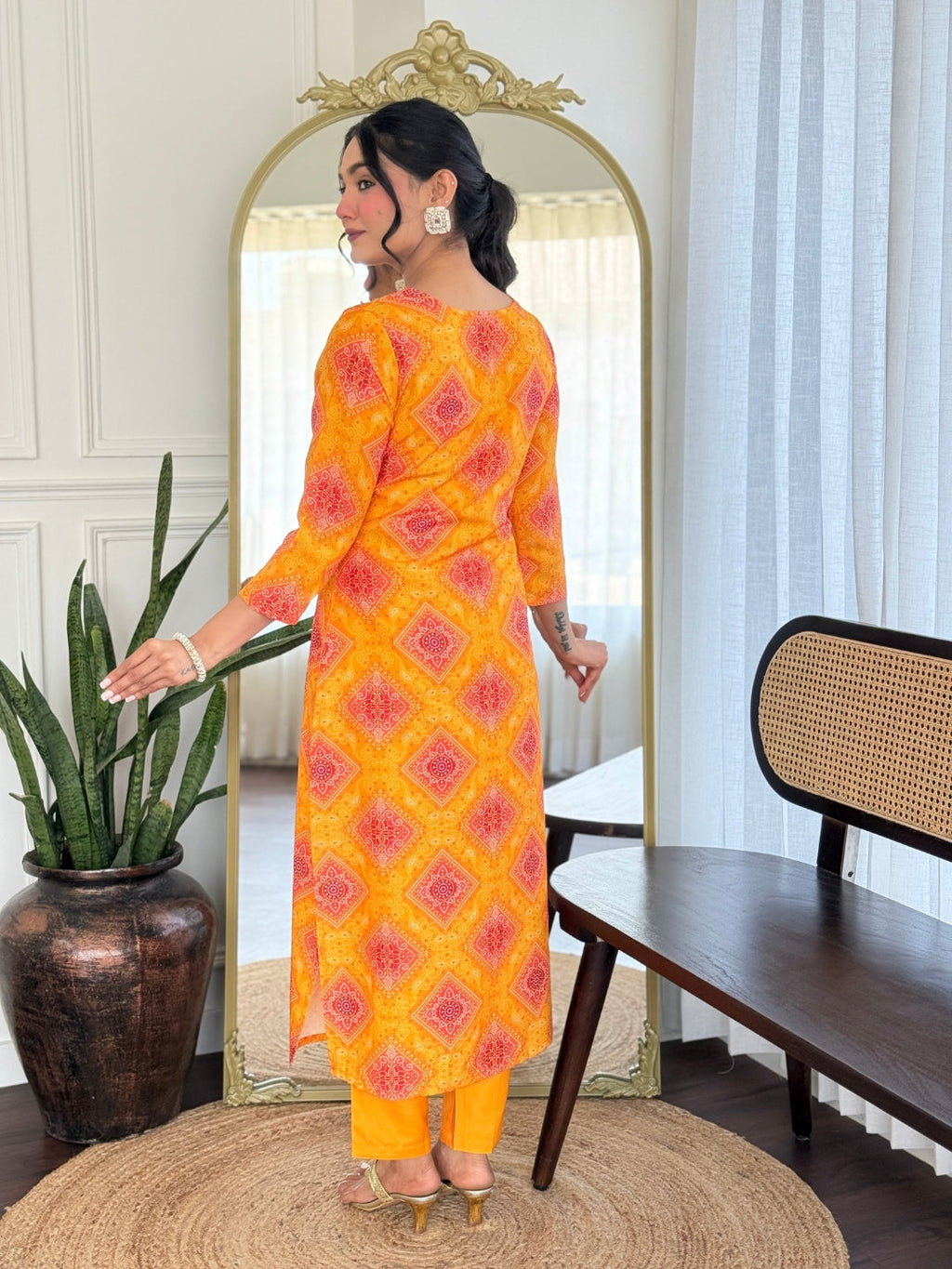 The52 Women's Beautiful Rayon Embroidery work Straight Kurta with Pant and Dupatta Set | Grocsy