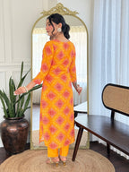The52 Women's Beautiful Rayon Embroidery work Straight Kurta with Pant and Dupatta Set | Grocsy