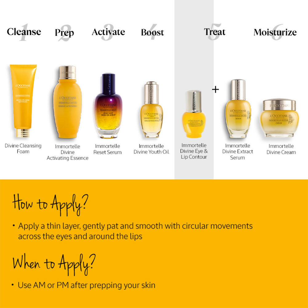 L'Occitane Immortelle Divine Anti-Aging Eye And Lip Contour | Grocsy