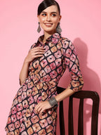 Ahalyaa Women's Traditional Wear Co-ods - Black | Grocsy
