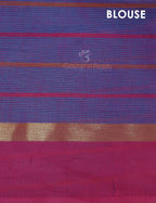 Dual Shade of Sky Blue And Purple Pure Mangalgiri Cotton By Gayathri Reddy Designer Studio | Grocsy