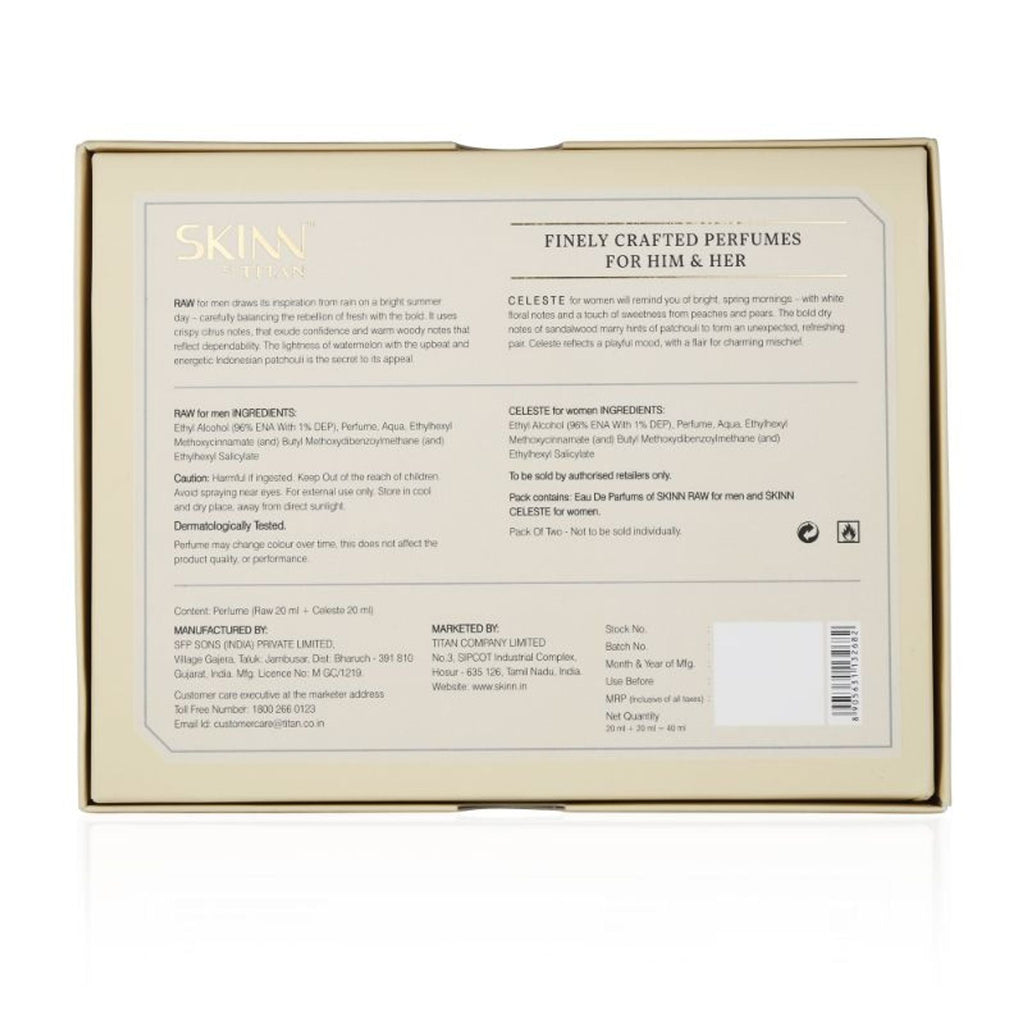 Skinn By Titan 20ml Combo Raw & Celeste | Grocsy