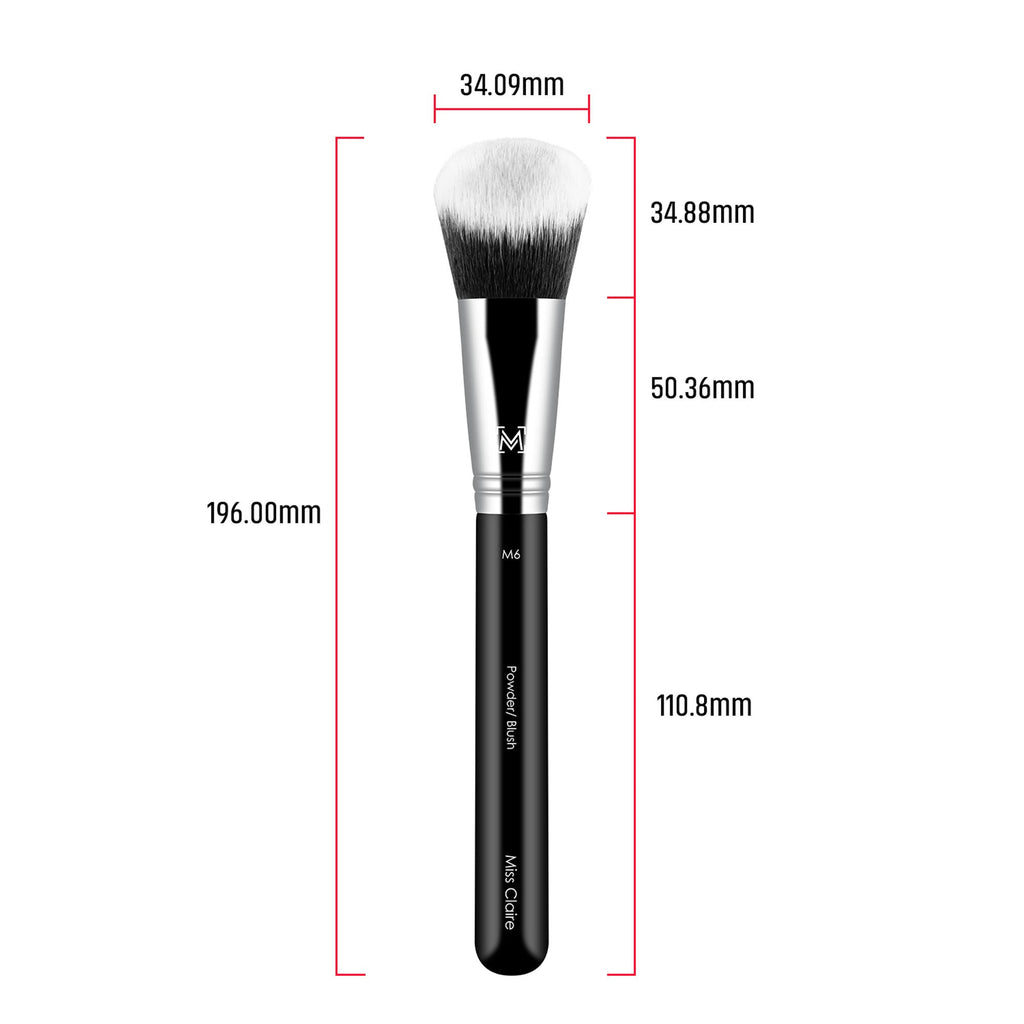 Miss Claire M6 - Powder/Blush Brush - Chrome | Grocsy