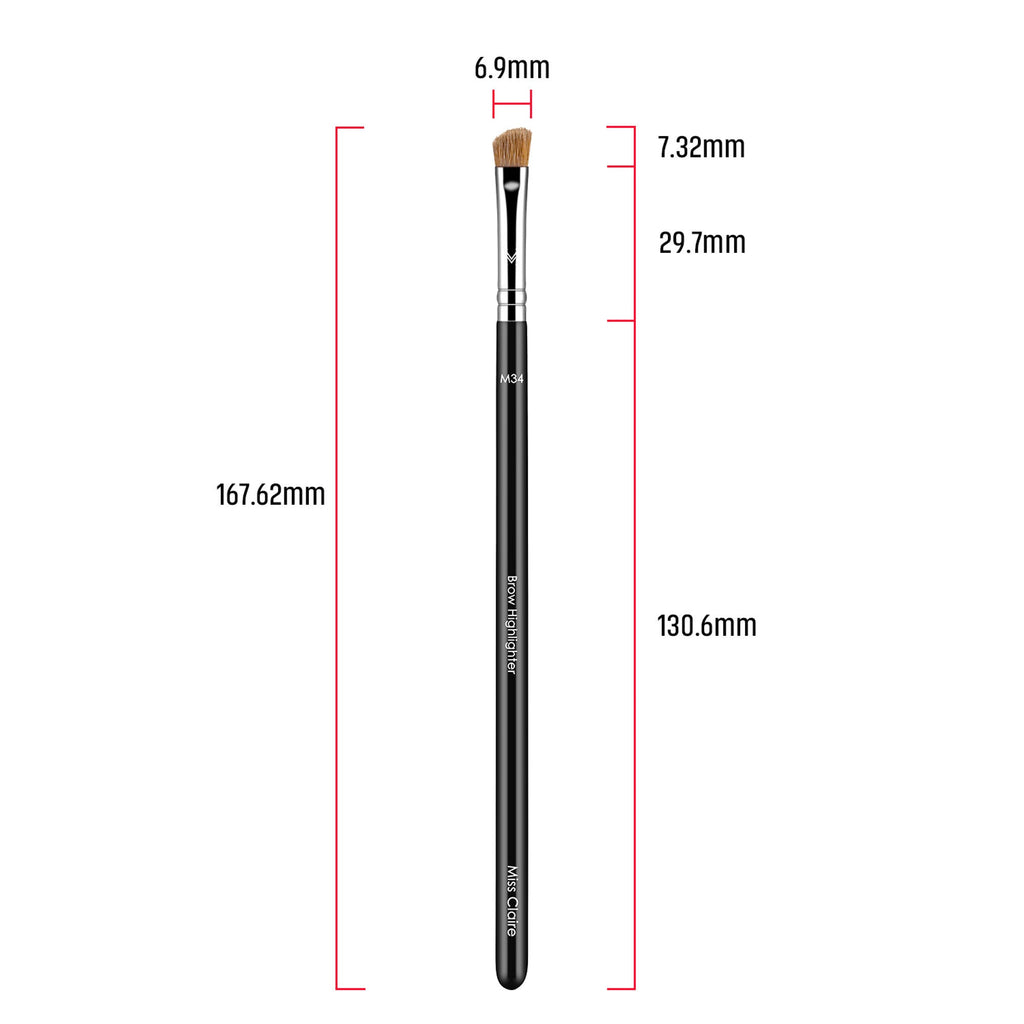 Miss Claire M34 - Brow Highlighter Brush - Chrome | Grocsy