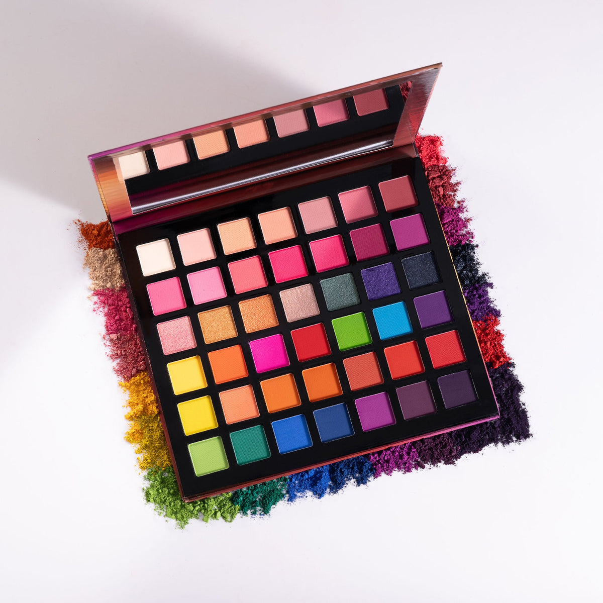 PAC Studio Prism Eyeshadow Palette X42 Sunset - Intense Pigment Payoff, Blendable Formula, Mattes & Shimmer | Grocsy
