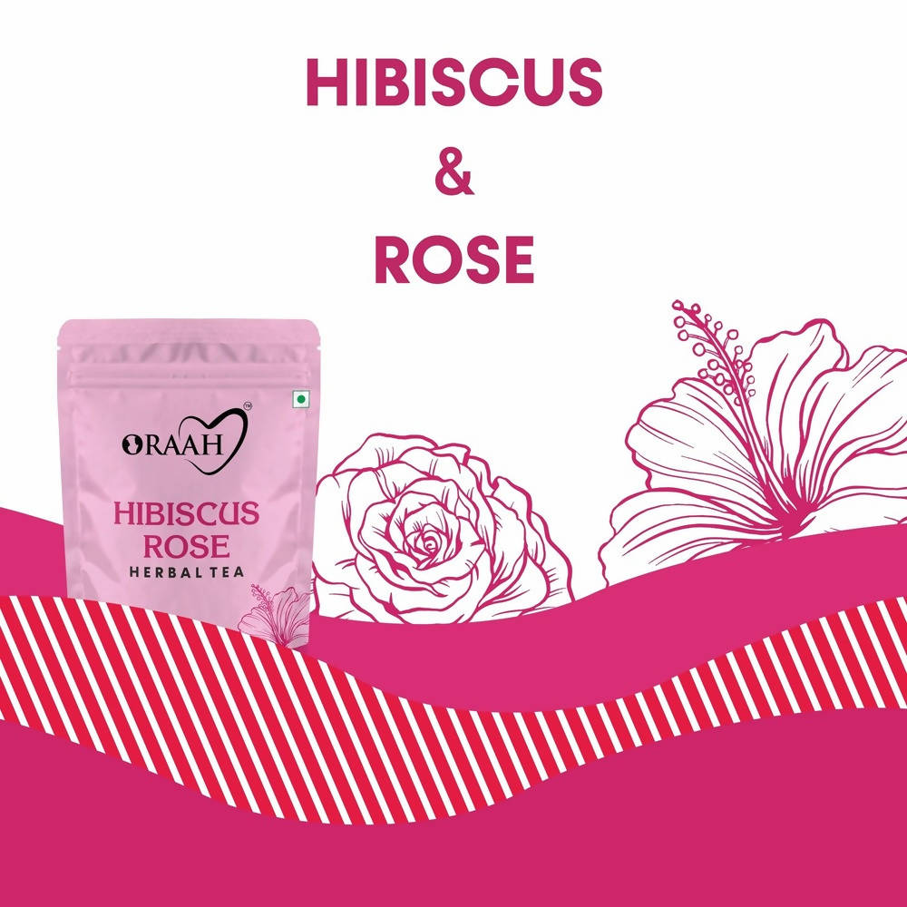 Oraah Hibiscus Rose Herbal Tea | Grocsy