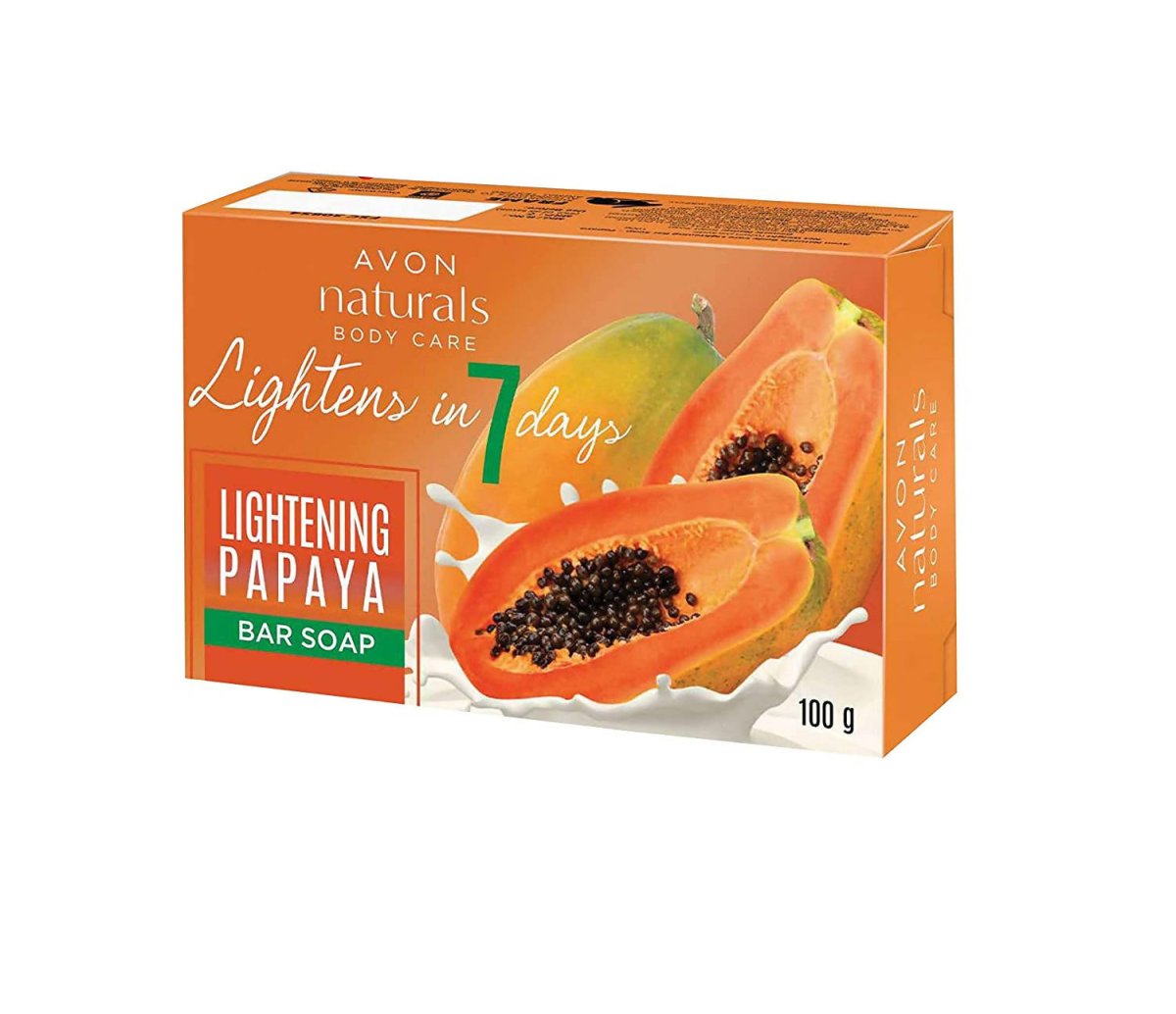 Avon Naturals Body Care Lightening Papaya Bar Soap | Grocsy