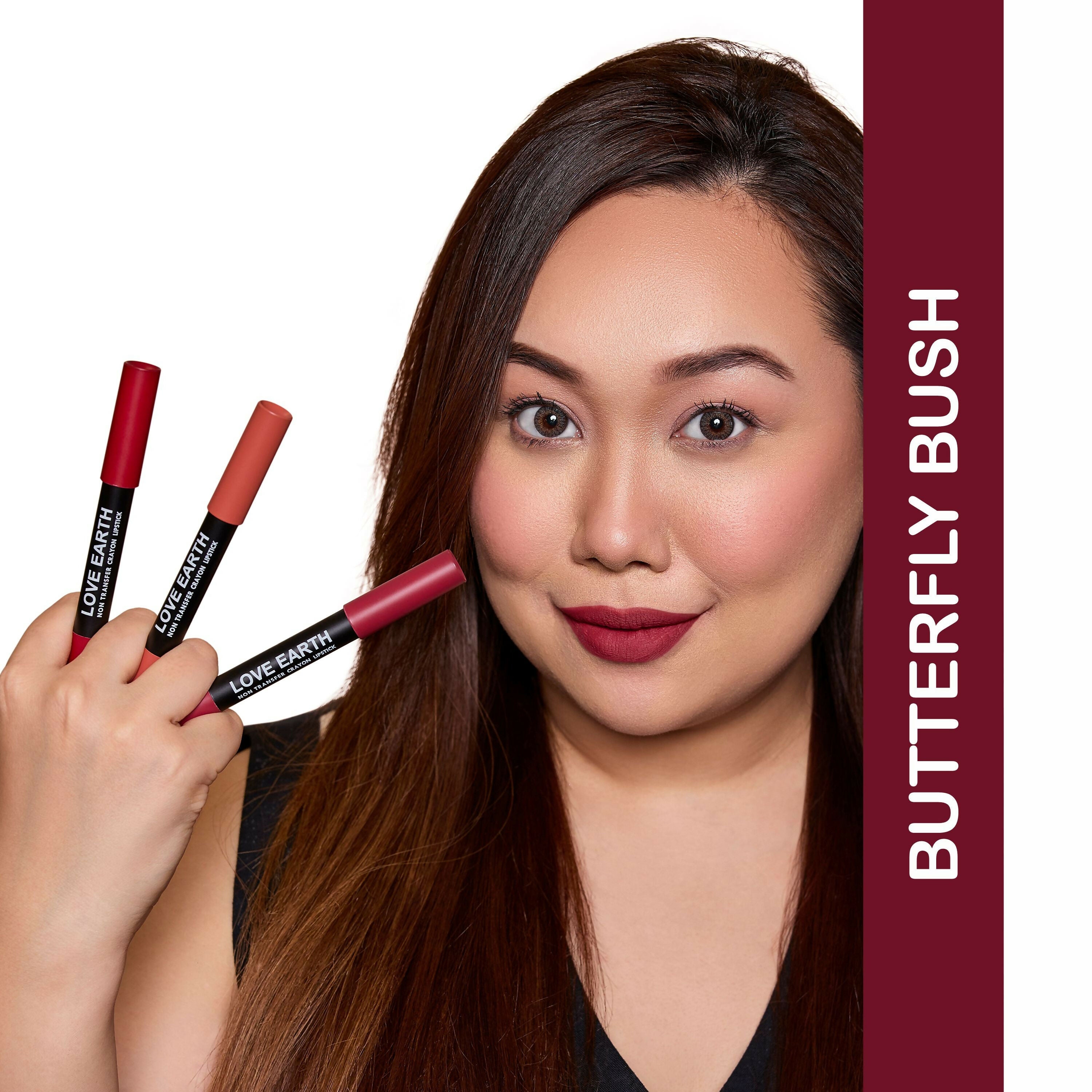 Love Earth Non Transfer Crayon Lipstick-Butterfly Bush | Grocsy