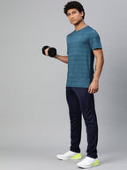 Alcis Striped Anti Static Slim Fit T-shirt | Grocsy